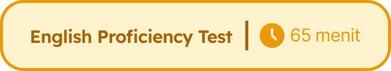[tes lainnya] english proficiency test